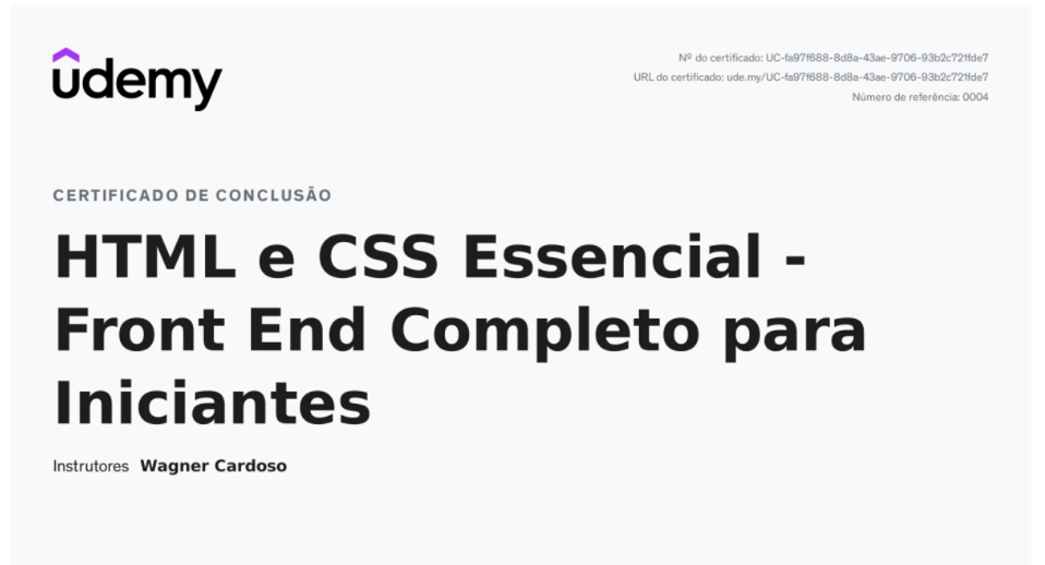 Curso HTML e CSS Completo