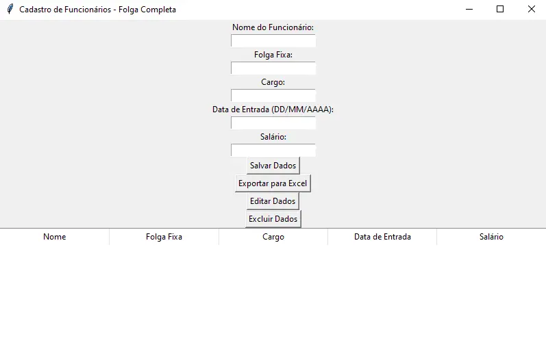Sistema de Escala de Trabalho