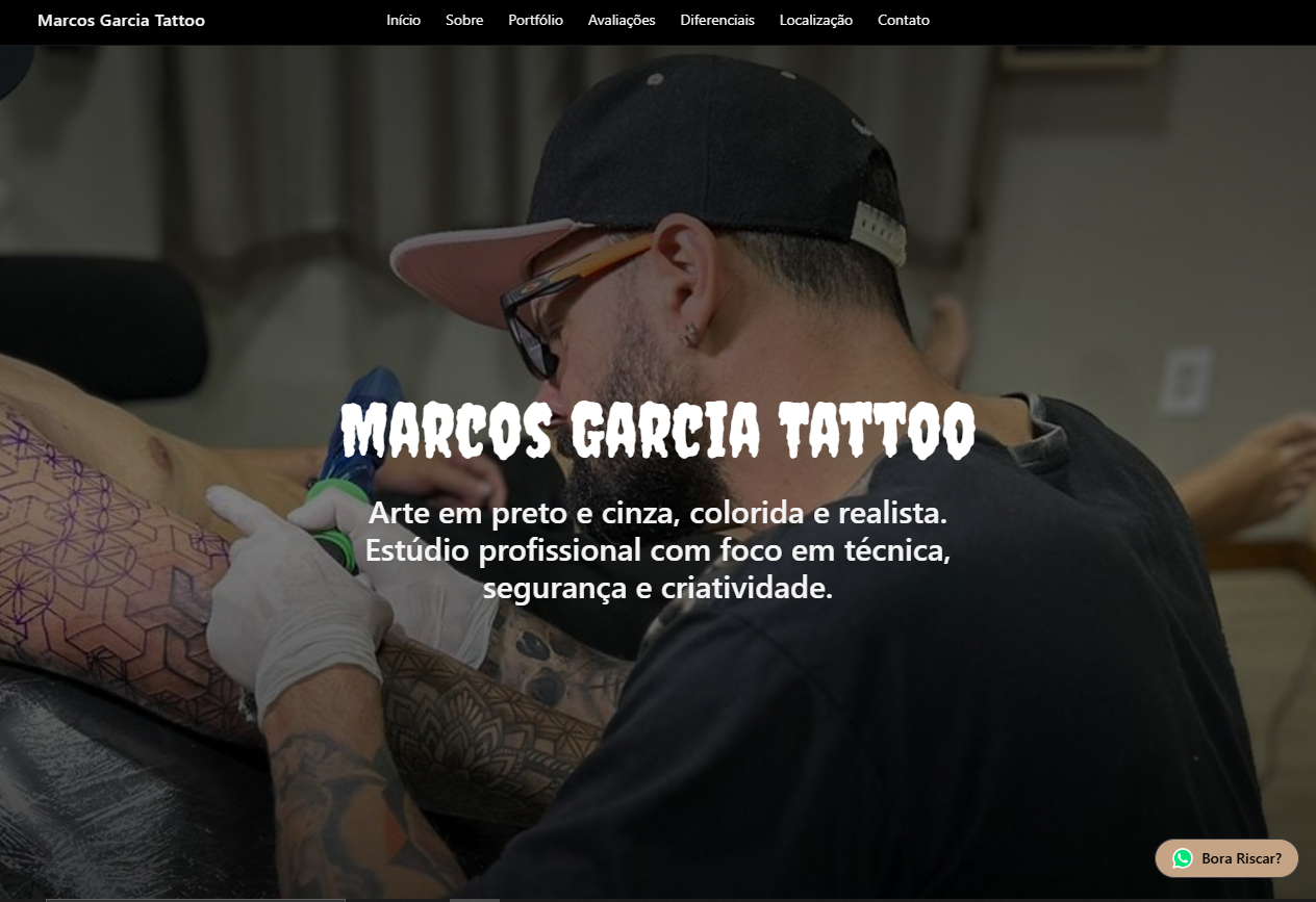 Marcos Garcia Tattoo – Website